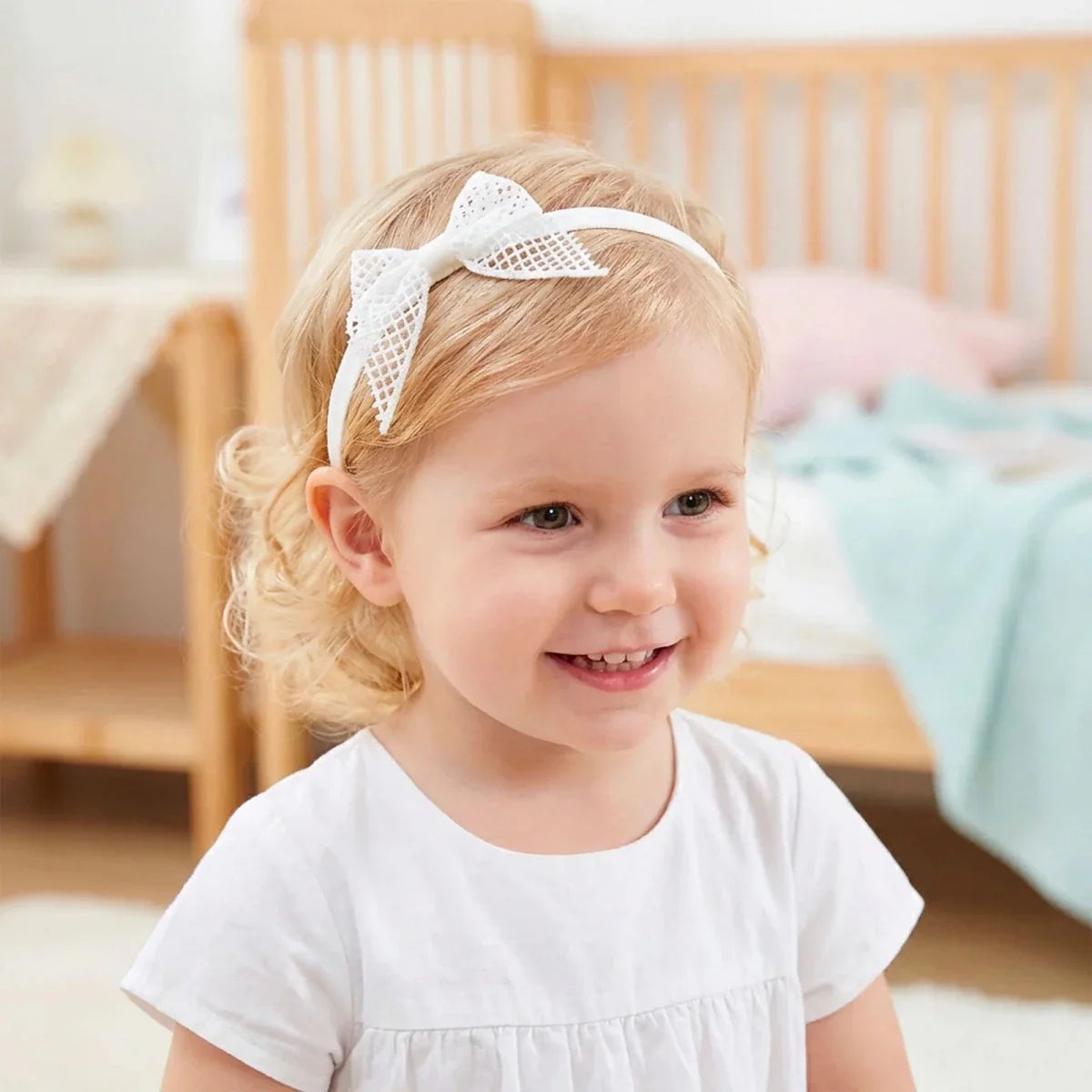 HelloBaby Tulle Baby Headband (One Size) - Pink