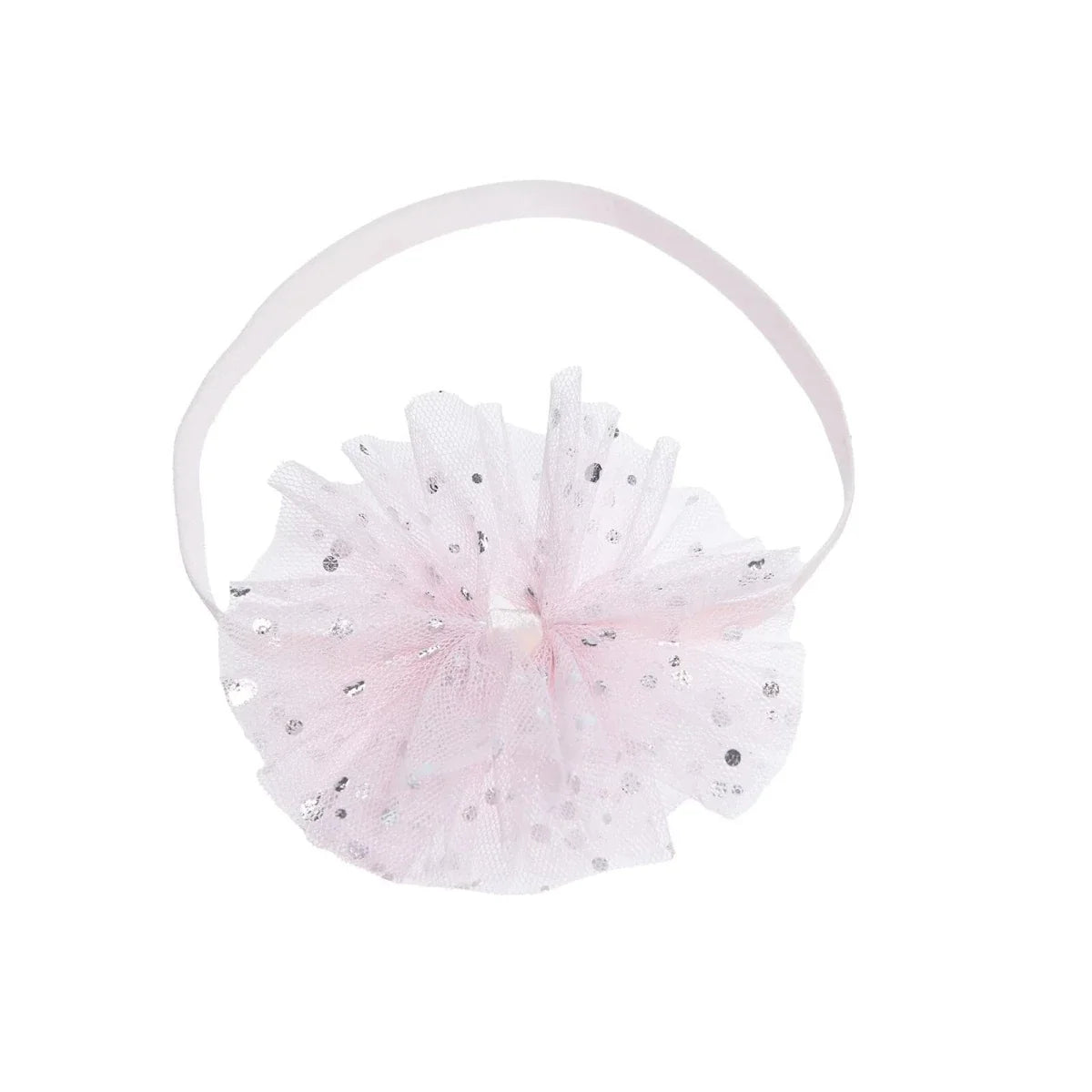 HelloBaby Polka Dot Tulle Baby Headband (One Size) - Pink