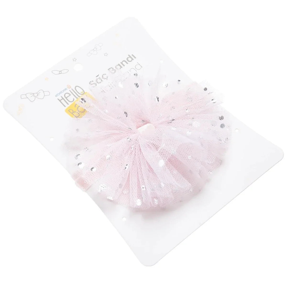 HelloBaby Polka Dot Tulle Baby Headband (One Size) - Pink