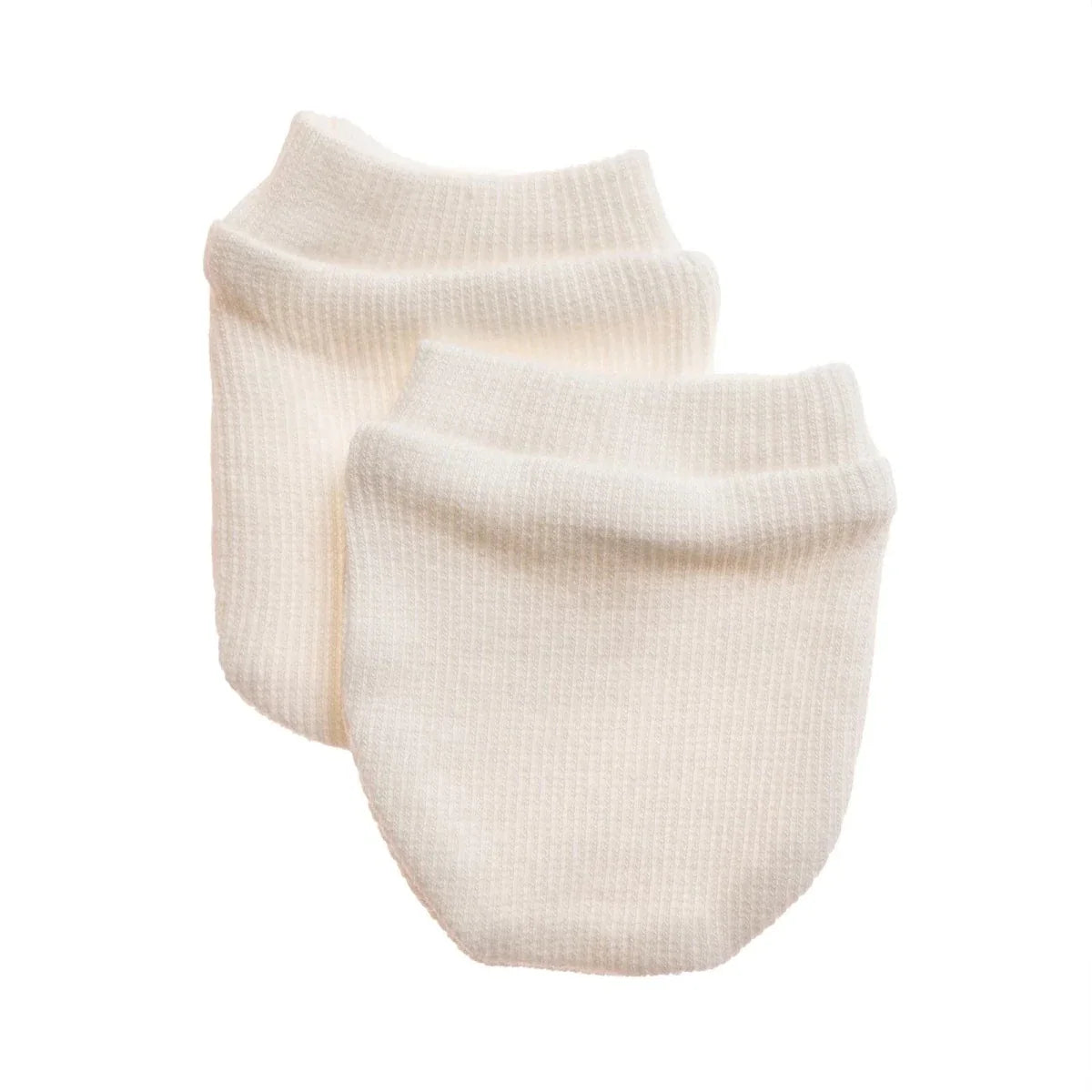 HelloBaby Ribbed Baby Scratch Mitts (Newborn) - Salmon