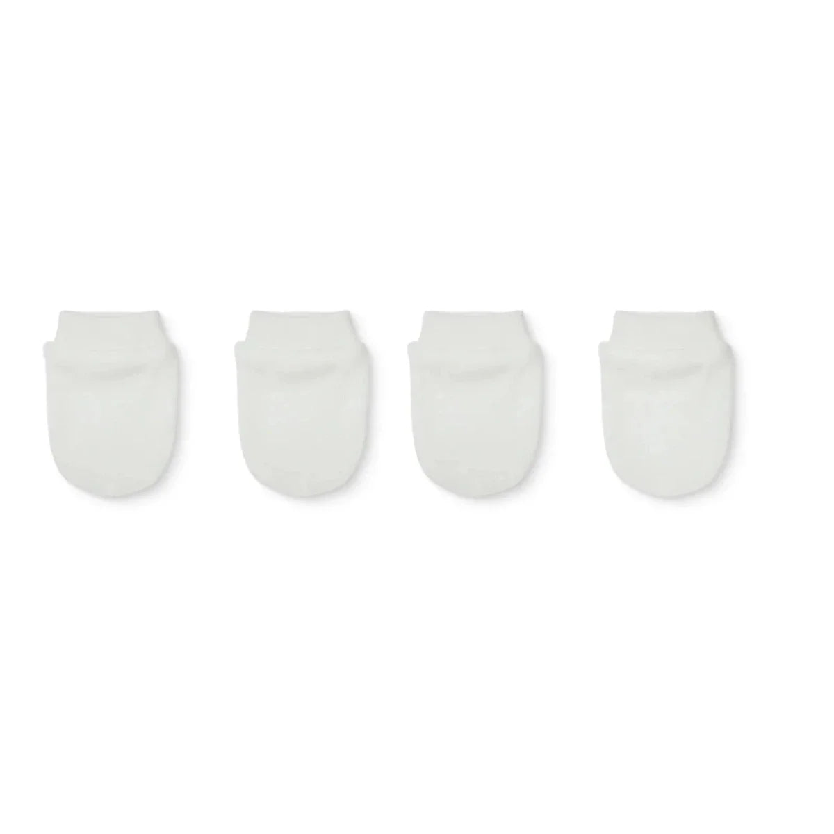 HelloBaby Interlock Baby Scratch Mitts (Newborn) - Ecru