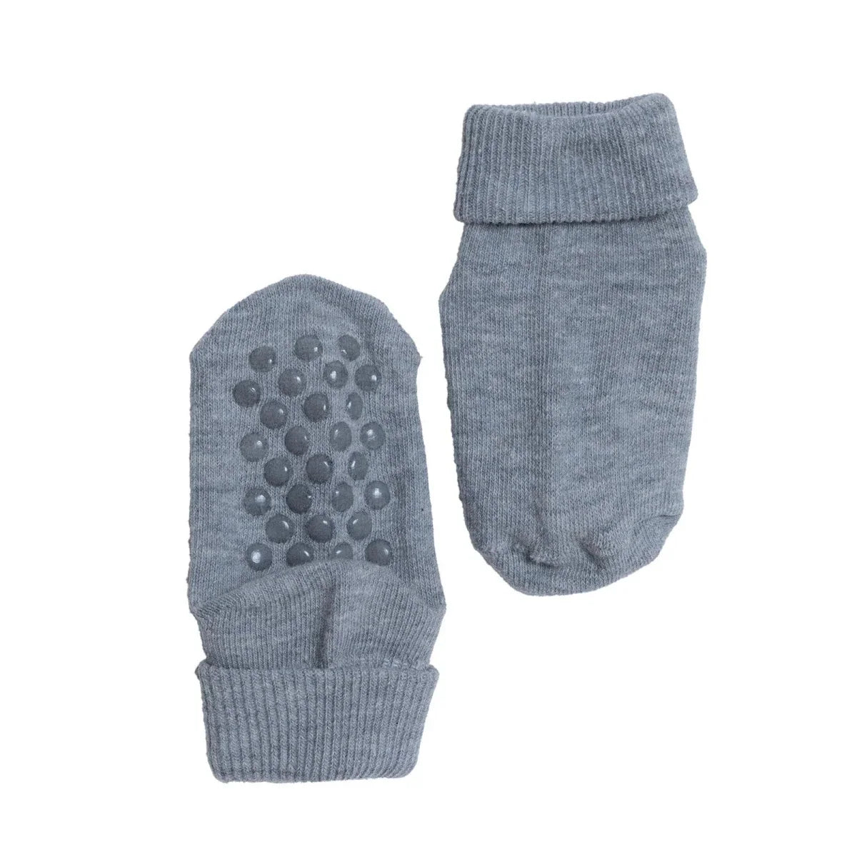 HelloBaby 3 Pack Roll-Top Baby Socks (Newborn to 12-24 Months) - Grey