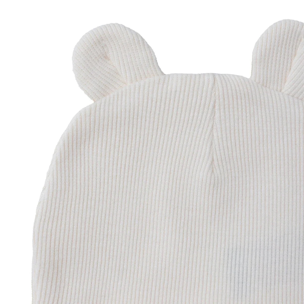 HelloBaby Slogan Print Ribbed Baby Hat (Newborn) - Ecru
