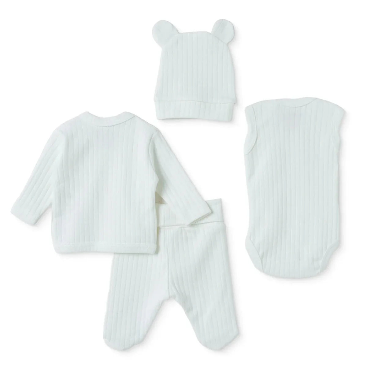 Tiffany 4 Piece Premature Baby Hospital Bag Set - Ecru
