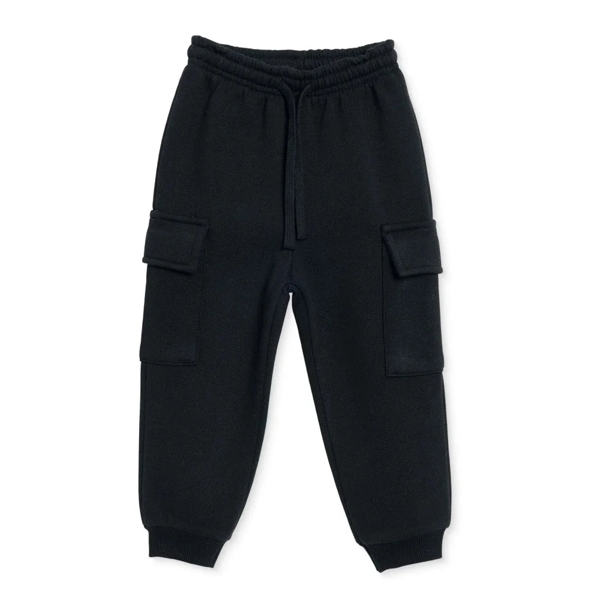 HelloBaby Brushed Back Sweat Baby Joggers (6-9 Months to 4-5 Years) - Black