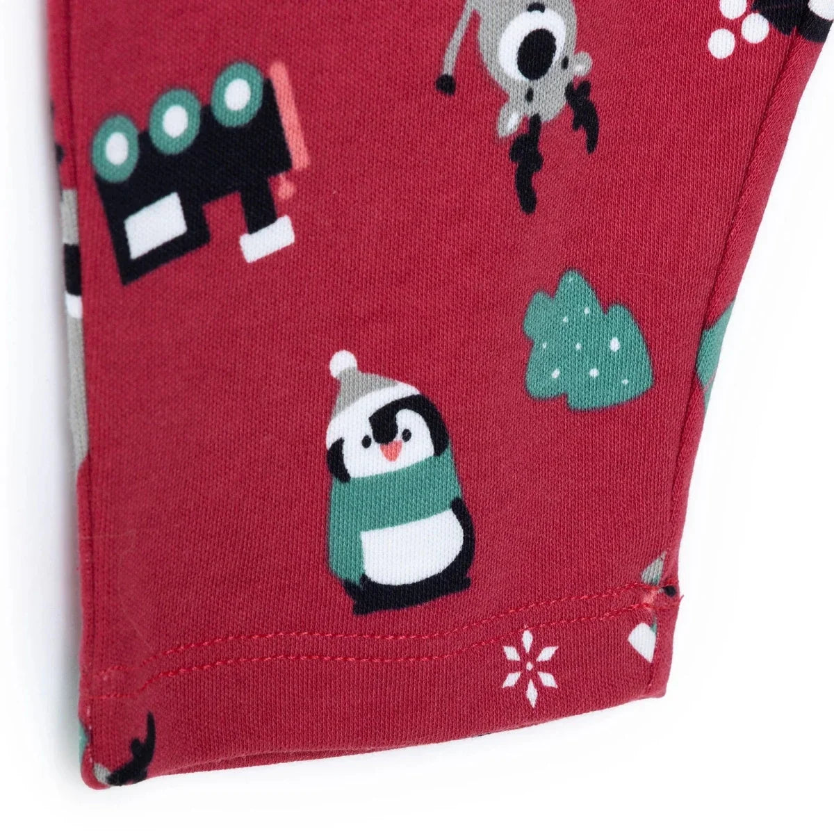 HelloBaby Festive Print Peter Pan Collar Baby Pyjama Set (3-6 Months to 3-4 Years) - Red