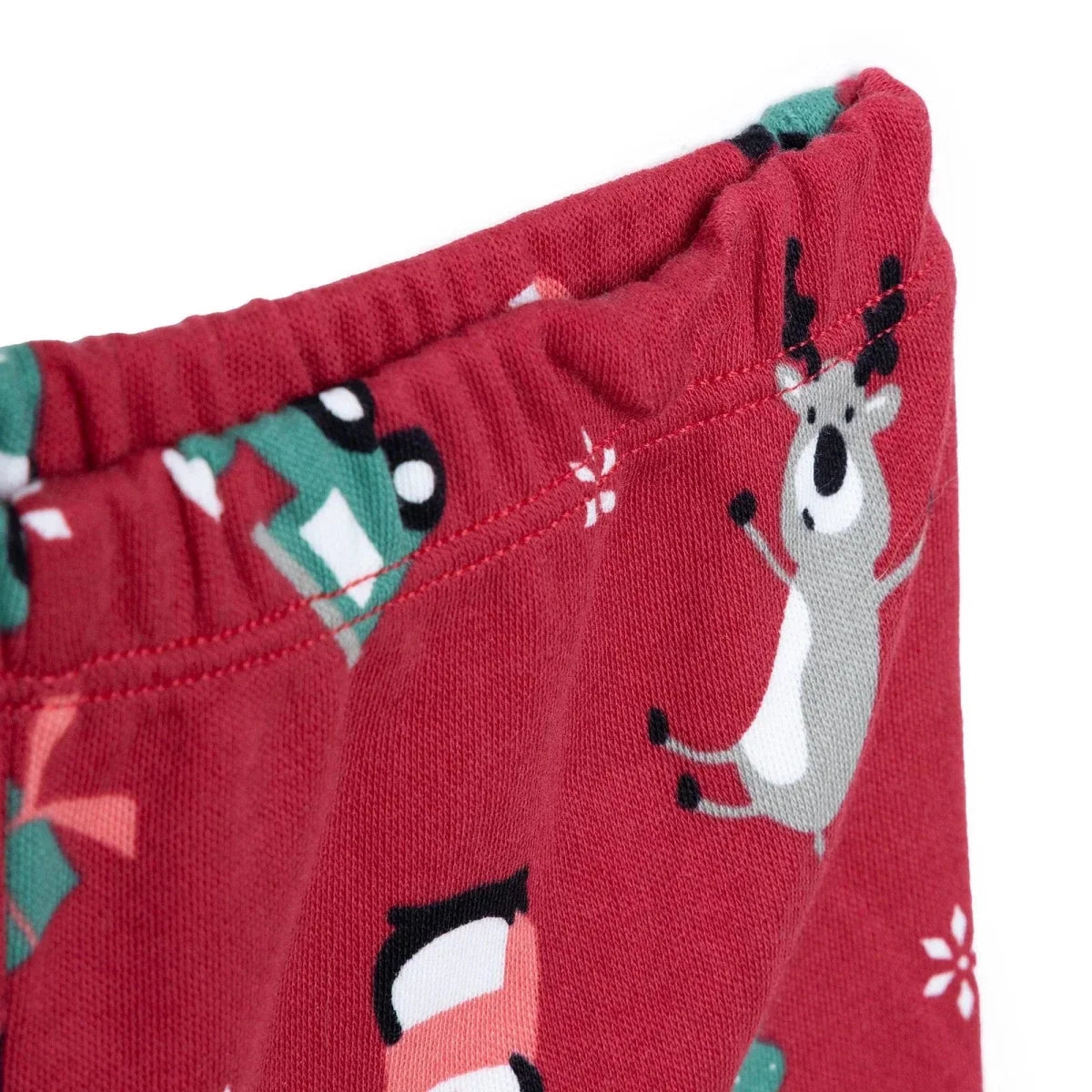 HelloBaby Festive Print Peter Pan Collar Baby Pyjama Set (3-6 Months to 3-4 Years) - Red