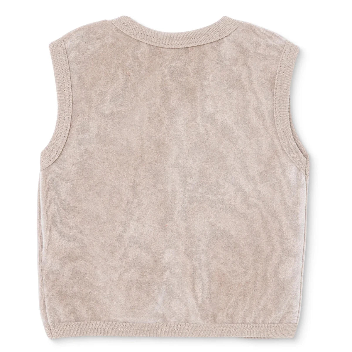 HelloBaby Animal Print Velour Baby Gilet (Newborn to 6-9 Months) - Brown