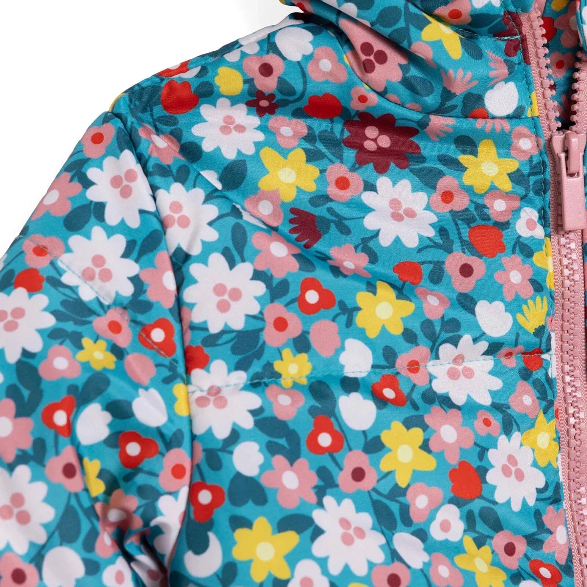 HelloBaby Hooded Floral Print Fleece Baby Jacket (9-12 Months to 4-5 Years) - Green Printed
