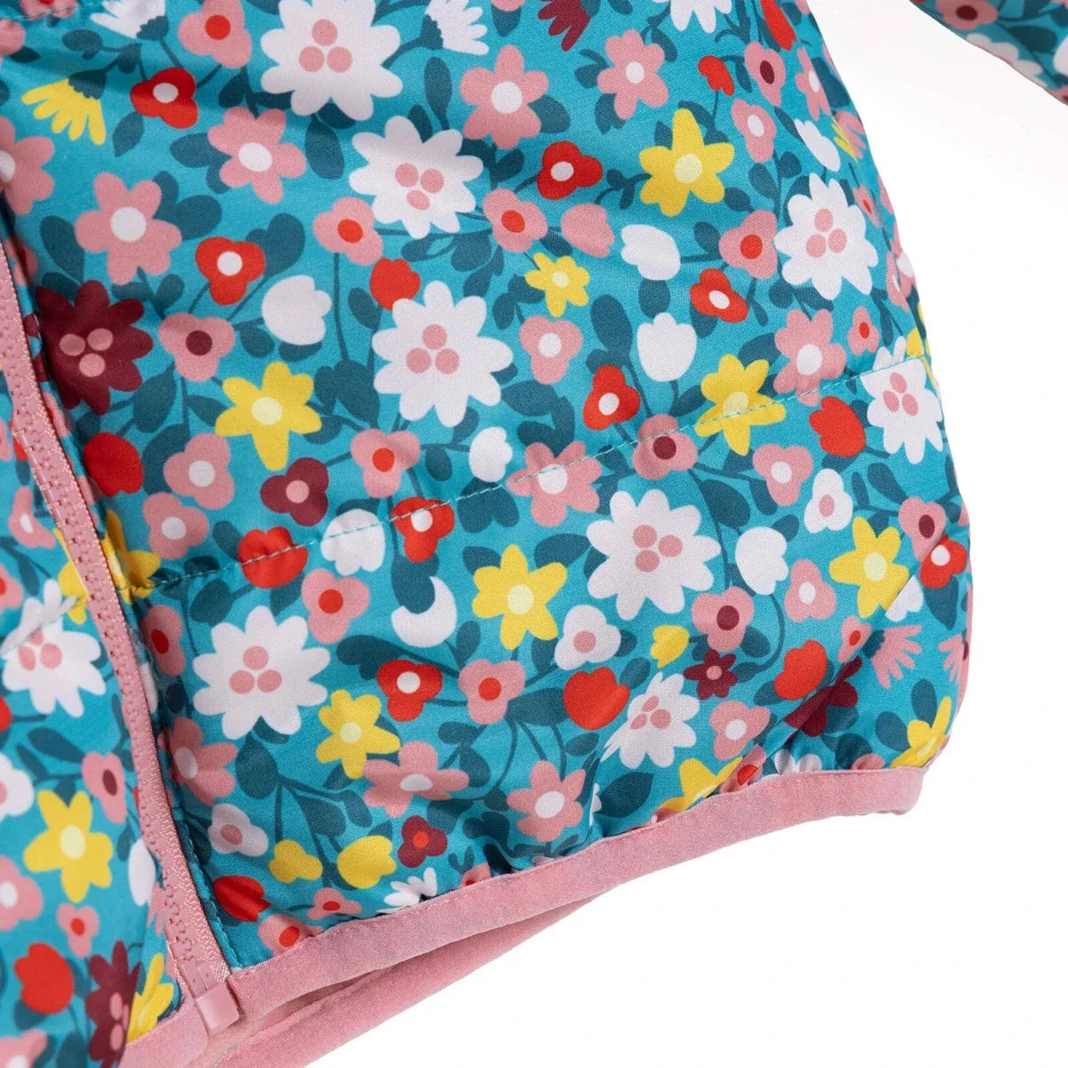 HelloBaby Hooded Floral Print Fleece Baby Jacket (9-12 Months to 4-5 Years) - Green Printed
