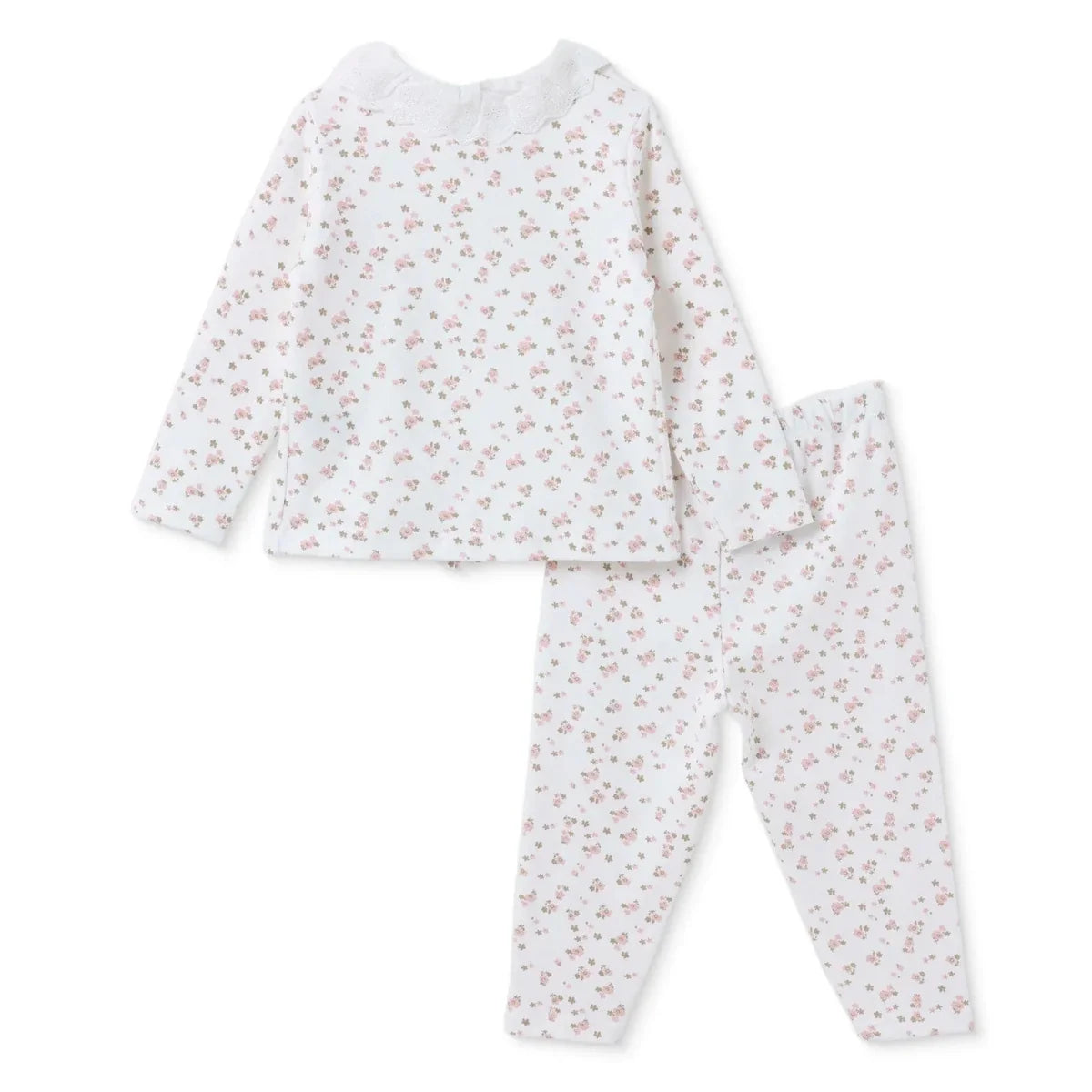 HelloBaby Floral Print Peter Pan Collar Baby Pyjama Set (3-6 Months to 2-3 Years) - Pink
