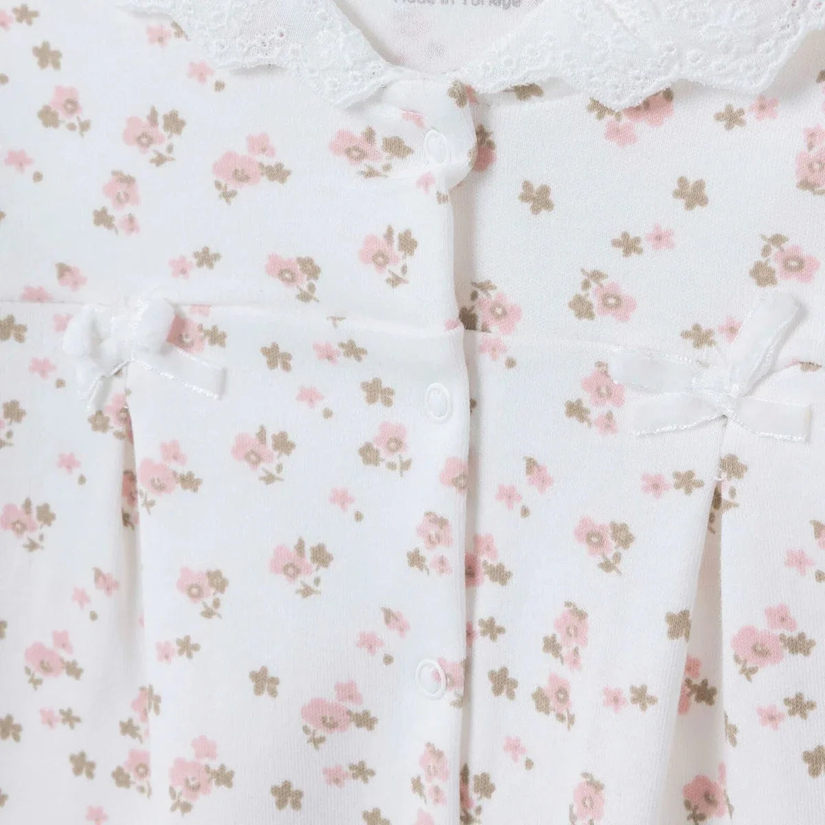 HelloBaby Floral Print Peter Pan Collar Baby Pyjama Set (3-6 Months to 2-3 Years) - Pink