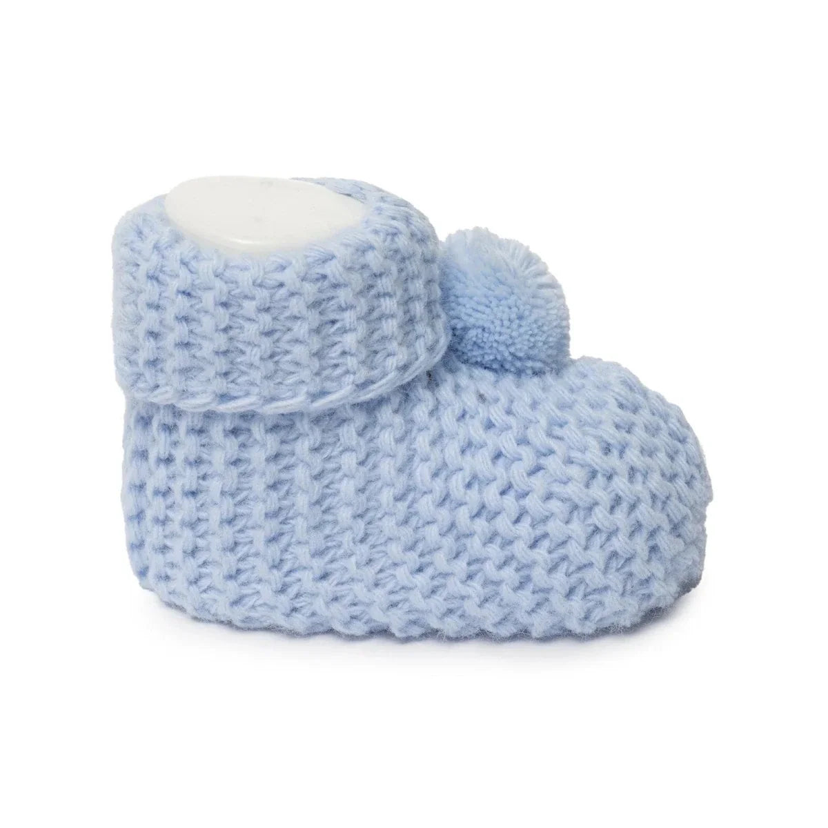 HelloBaby Knitted Baby Booties (One Size) - Blue