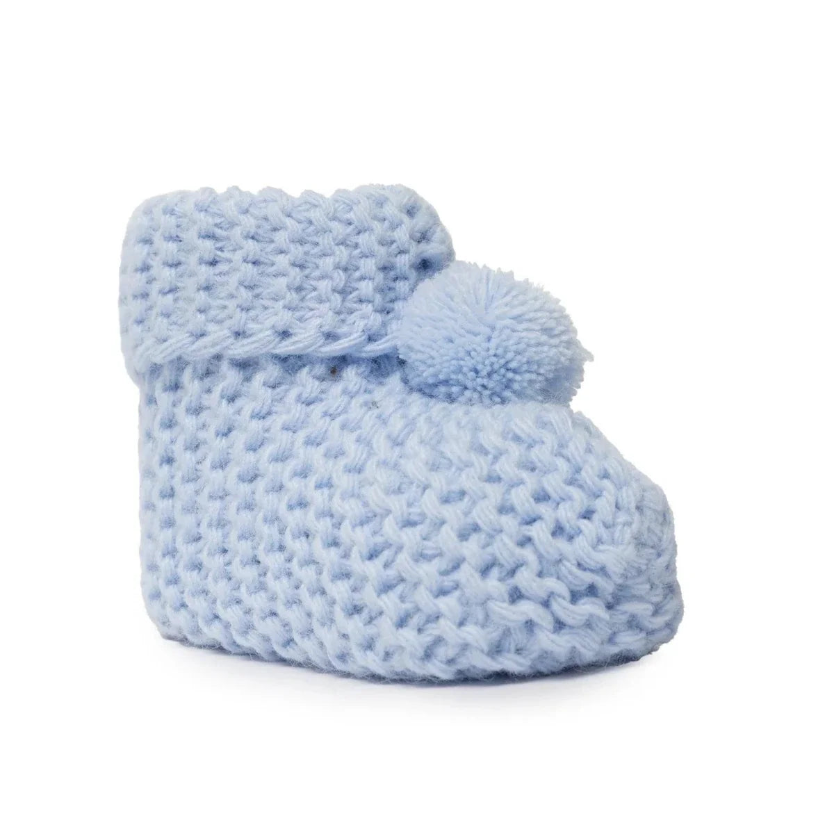 HelloBaby Knitted Baby Booties (One Size) - Blue