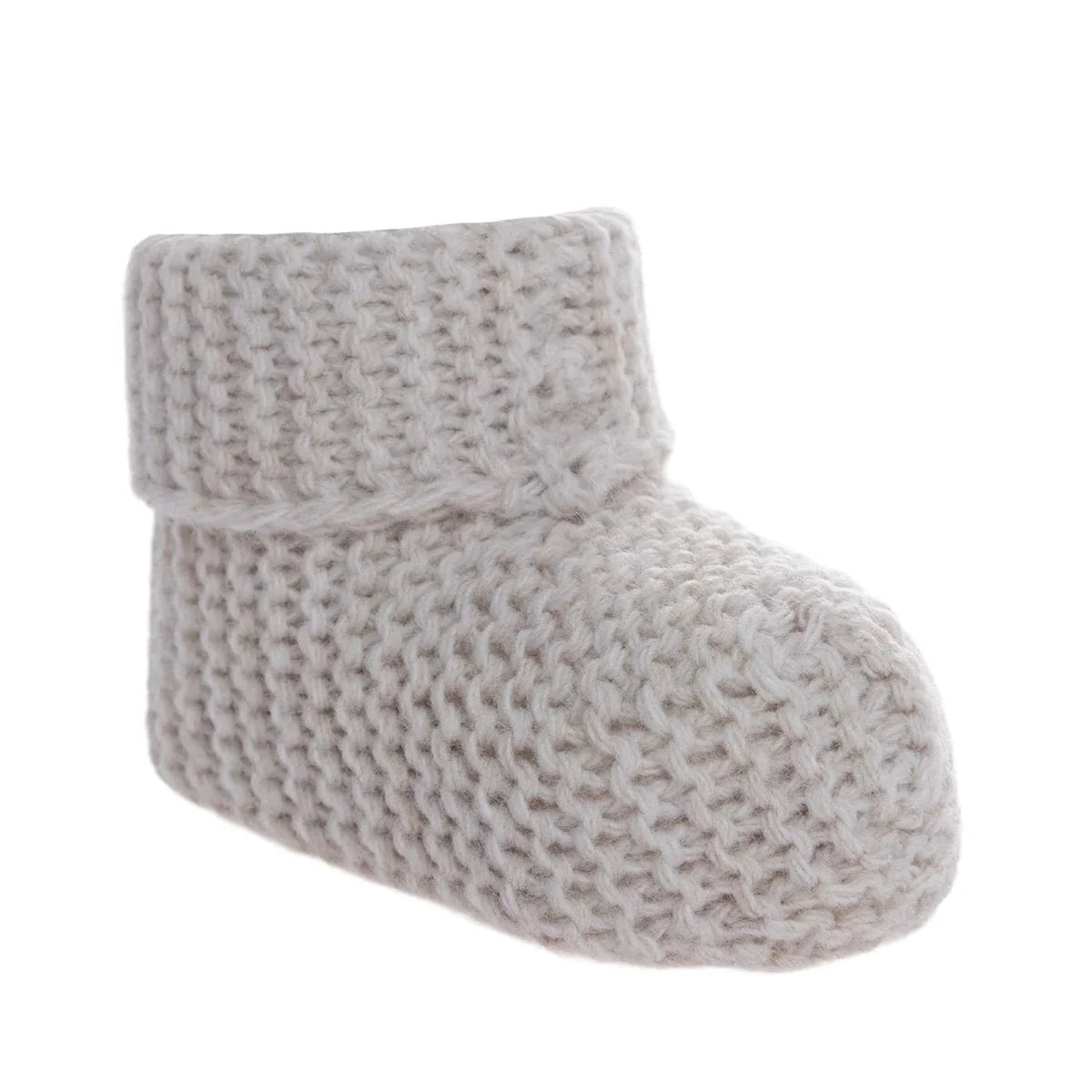 Kitti Knitted Baby Booties (One Size) - Beige