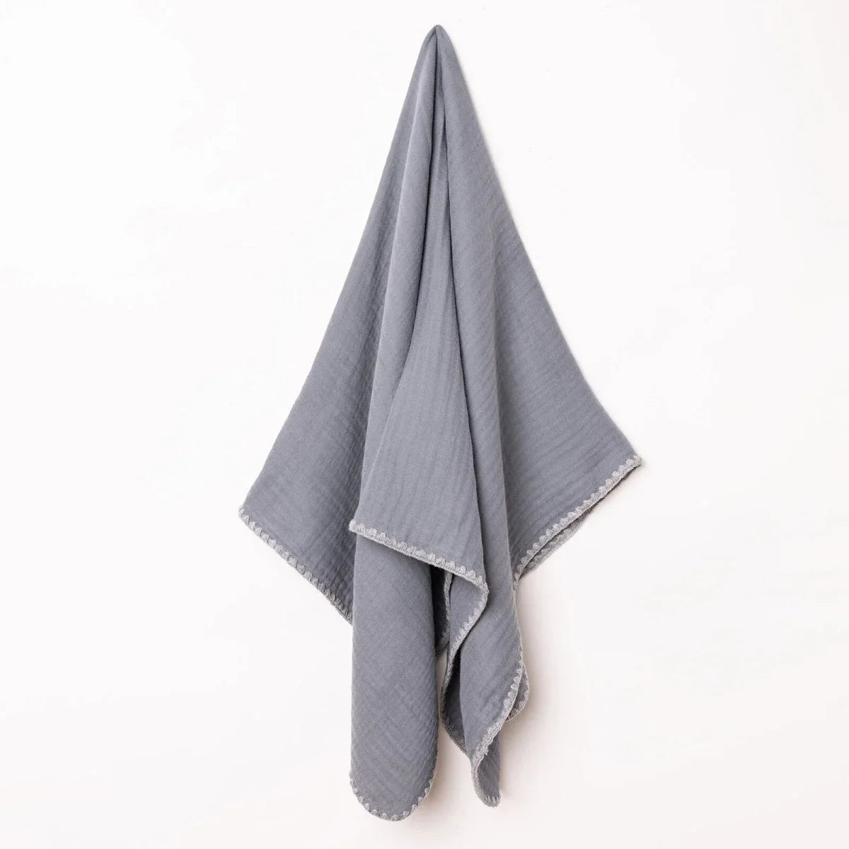 Tiffany Muslin Baby Blanket (One Size) - Charcoal