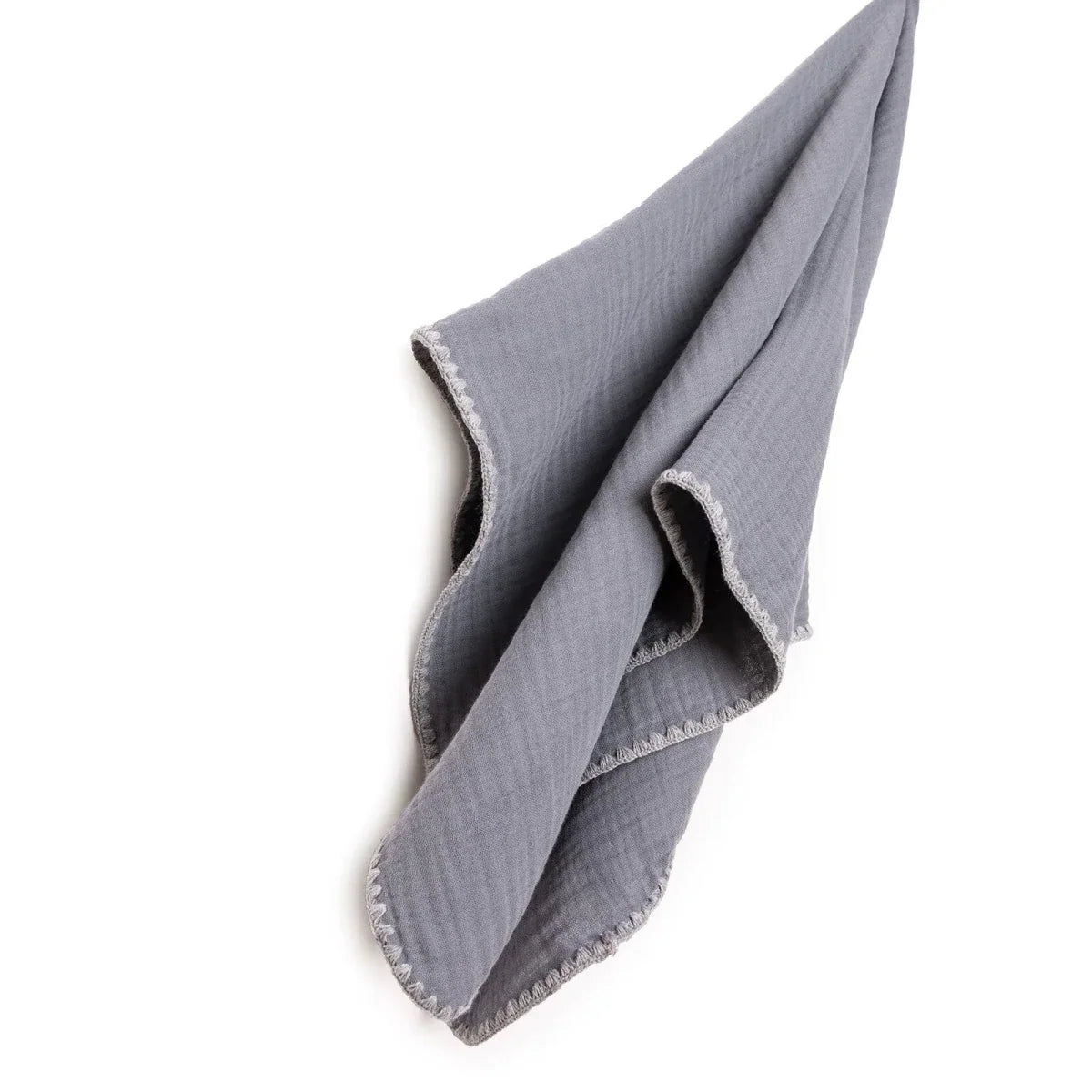 Tiffany Muslin Baby Blanket (One Size) - Charcoal