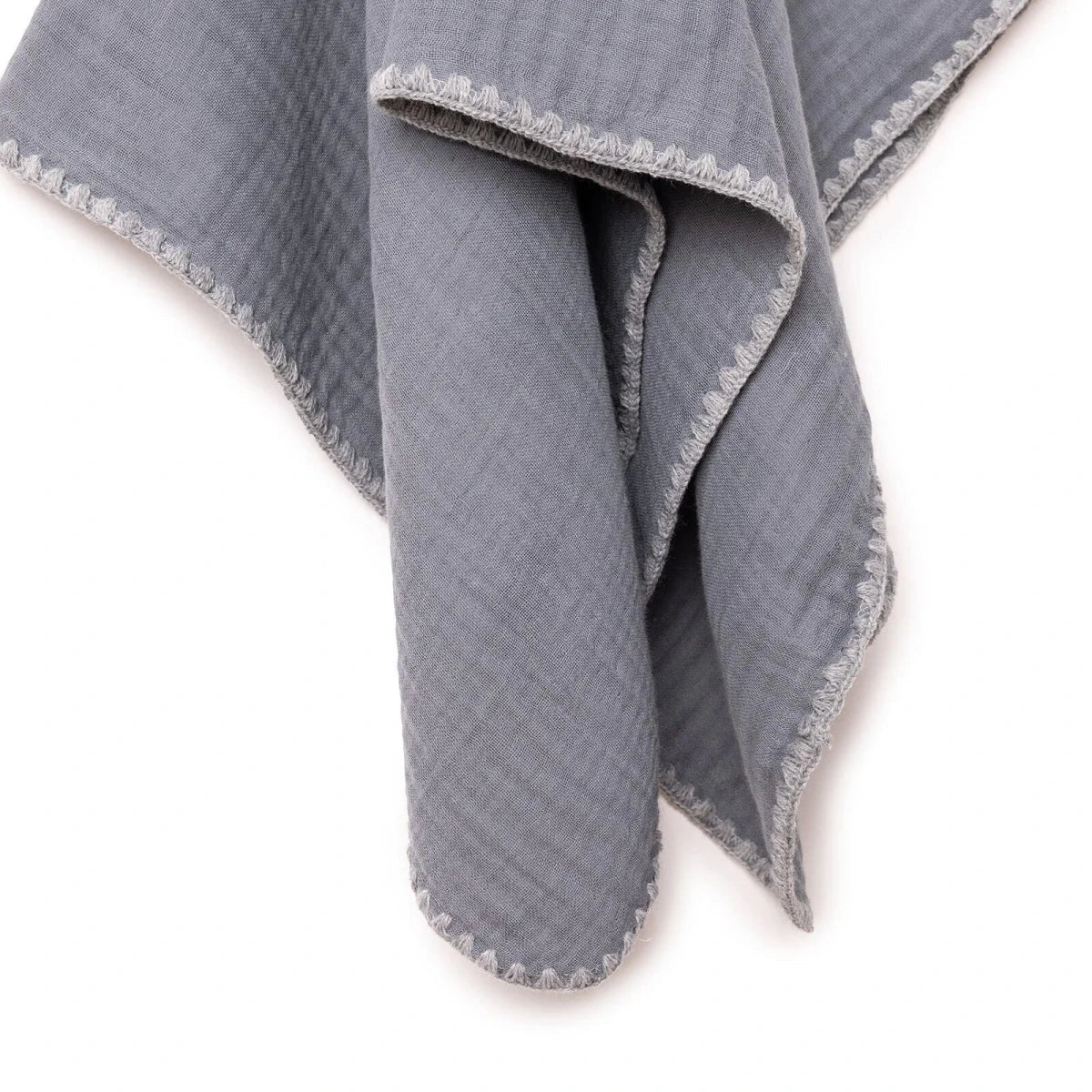 Tiffany Muslin Baby Blanket (One Size) - Charcoal
