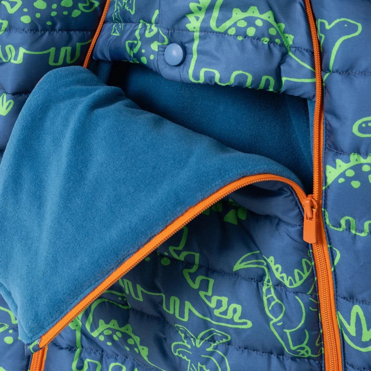 Verscon Dinosaur Print Baby Pramsuit (9-12 Months to 18 Months-2 Years) - Petrol Printed