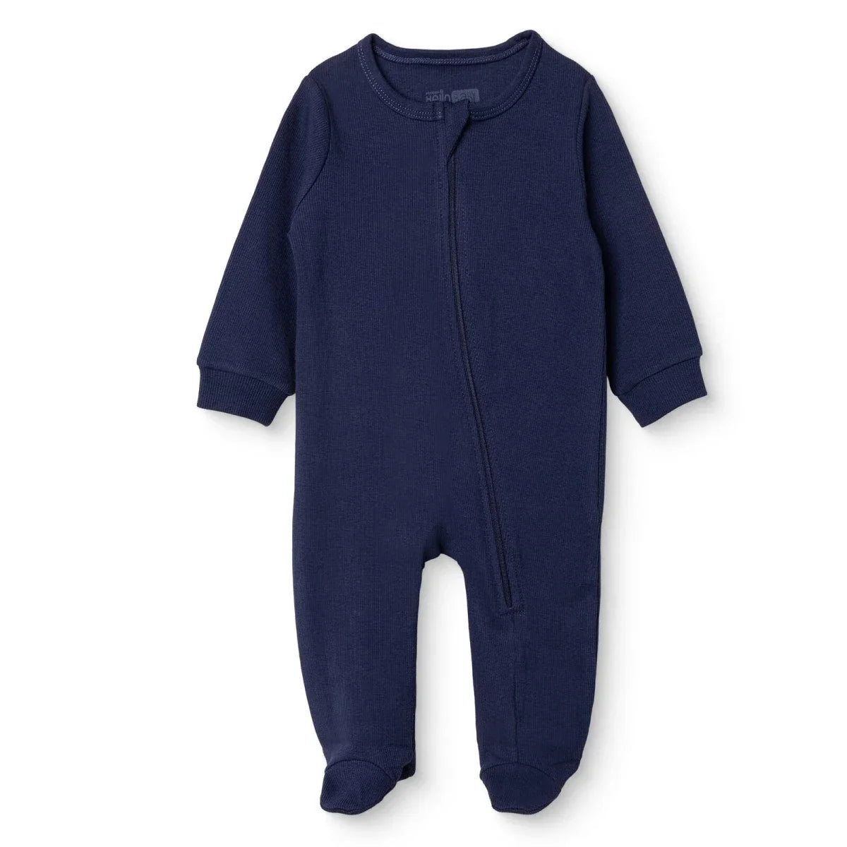 HelloBaby Long Sleeve Baby Sleepsuit with Feet (Newborn to 6-9 Months) - Dark Blue