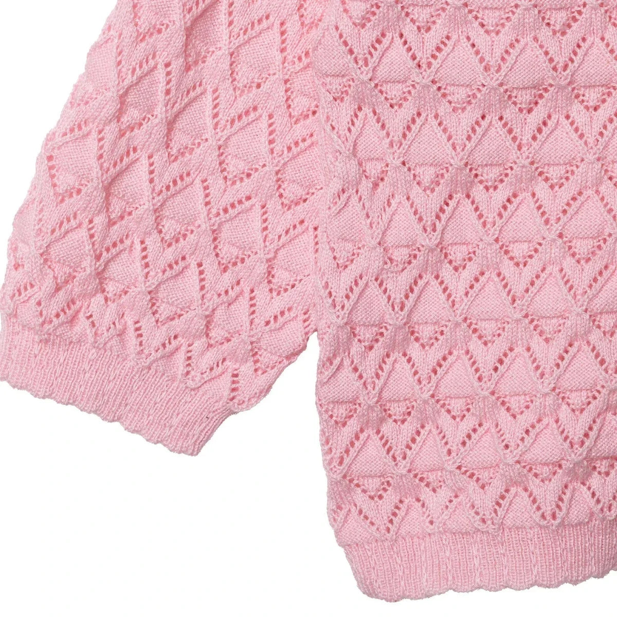 HelloBaby Floral Print Knitted Baby Cardigan (1-3 Months to 12 Months) - Pink