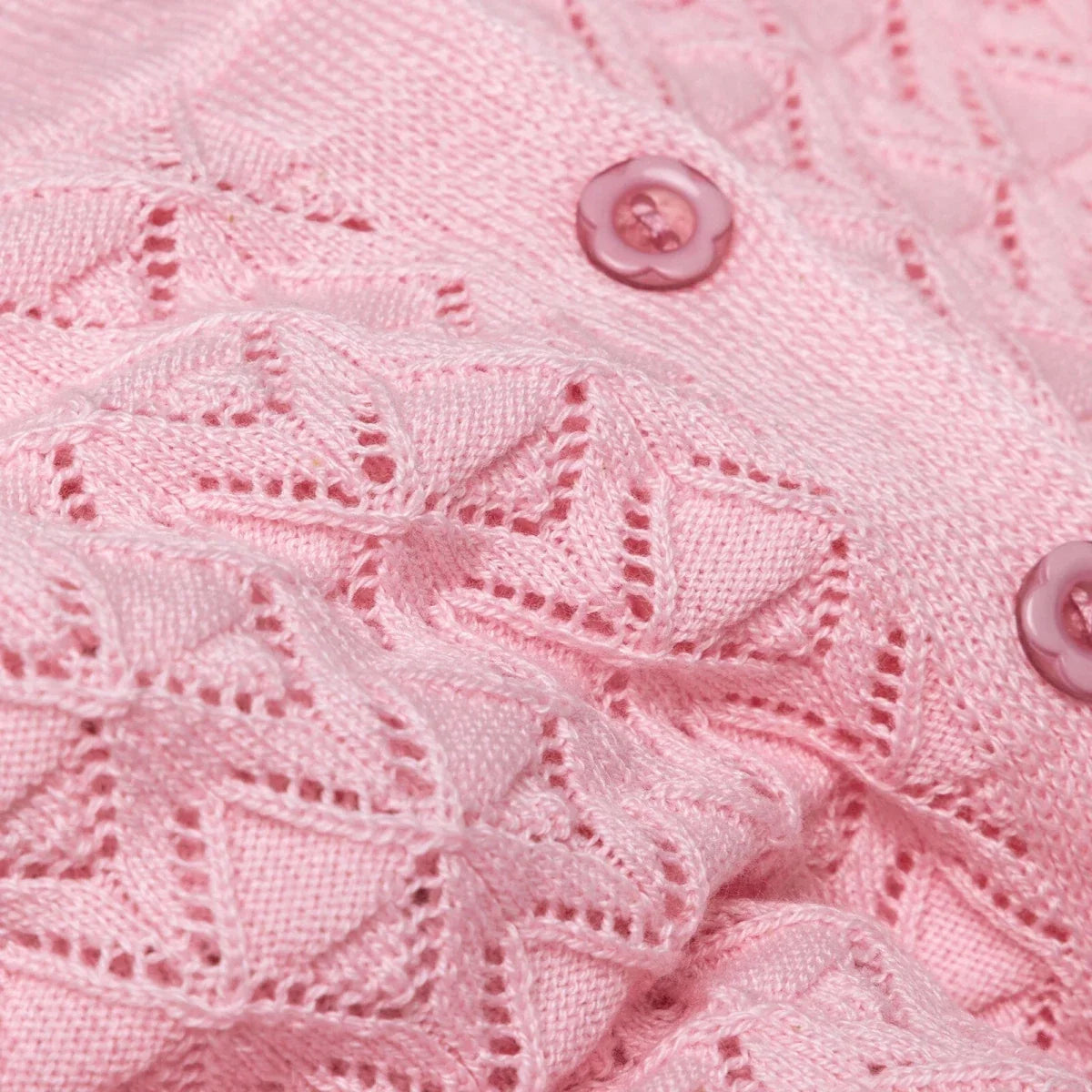 HelloBaby Floral Print Knitted Baby Cardigan (1-3 Months to 12 Months) - Pink