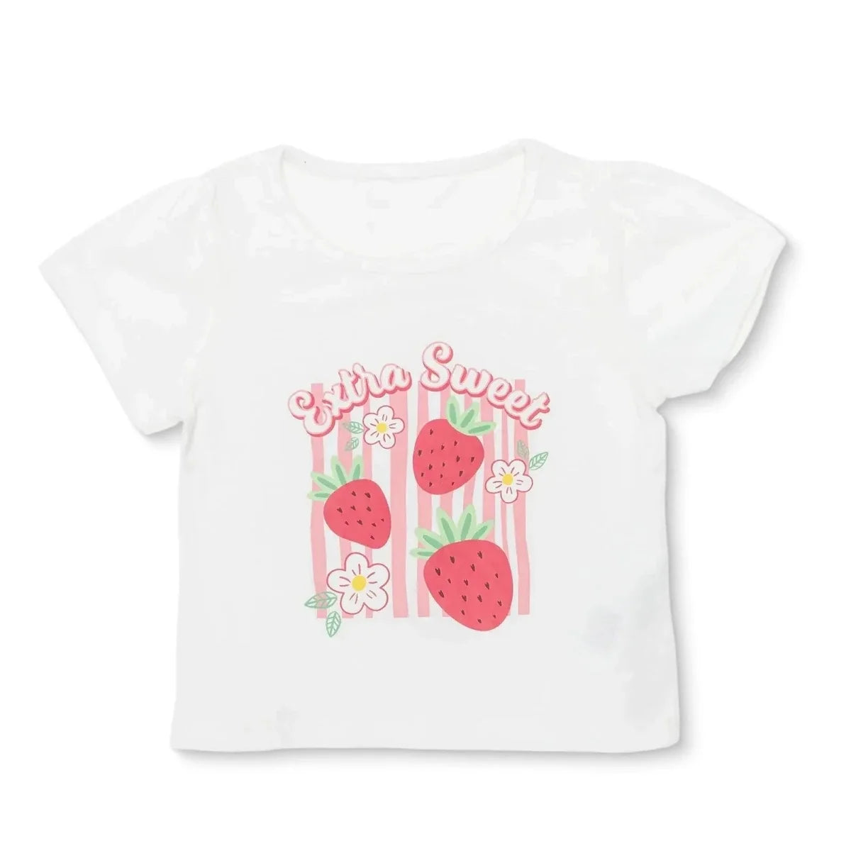 HelloBaby Short Sleeve Jersey Baby T-Shirt (3-6 Months to 3-4 Years) - Ecru