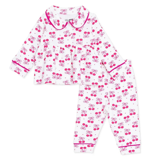 HelloBaby Peter Pan Collar Long Sleeve Baby Pyjama Set (3-6 Months to 2-3 Years) - Ecru