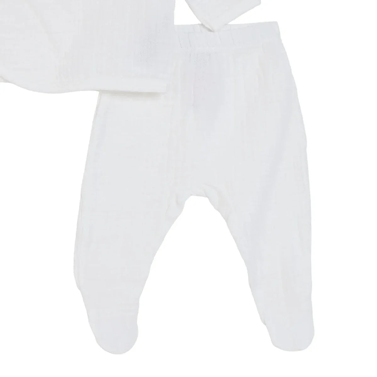 HelloBaby 5 Piece "Little One" Slogan Muslin Baby Hospital Bag Set on a Hanger (Newborn) - Ecru