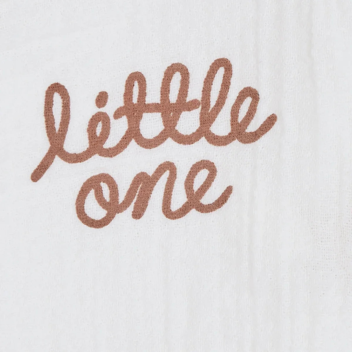 HelloBaby 5 Piece "Little One" Slogan Muslin Baby Hospital Bag Set on a Hanger (Newborn) - Ecru