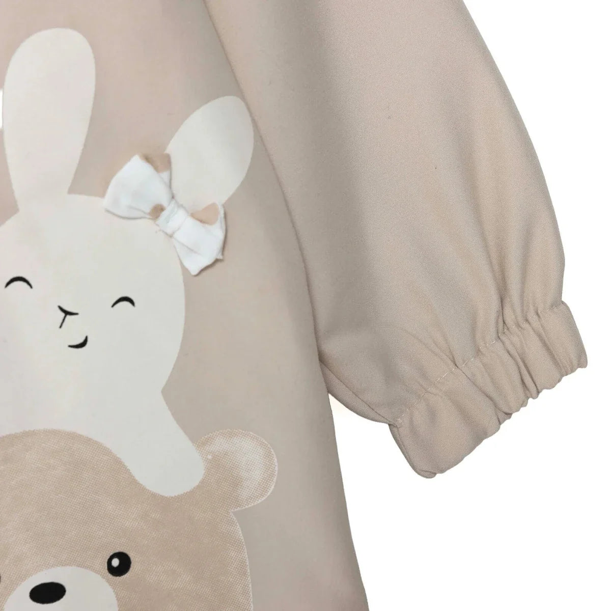 Midimod Hooded Lined Microfibre Baby Raincoat (9-12 Months to 4-5 Years) - Beige