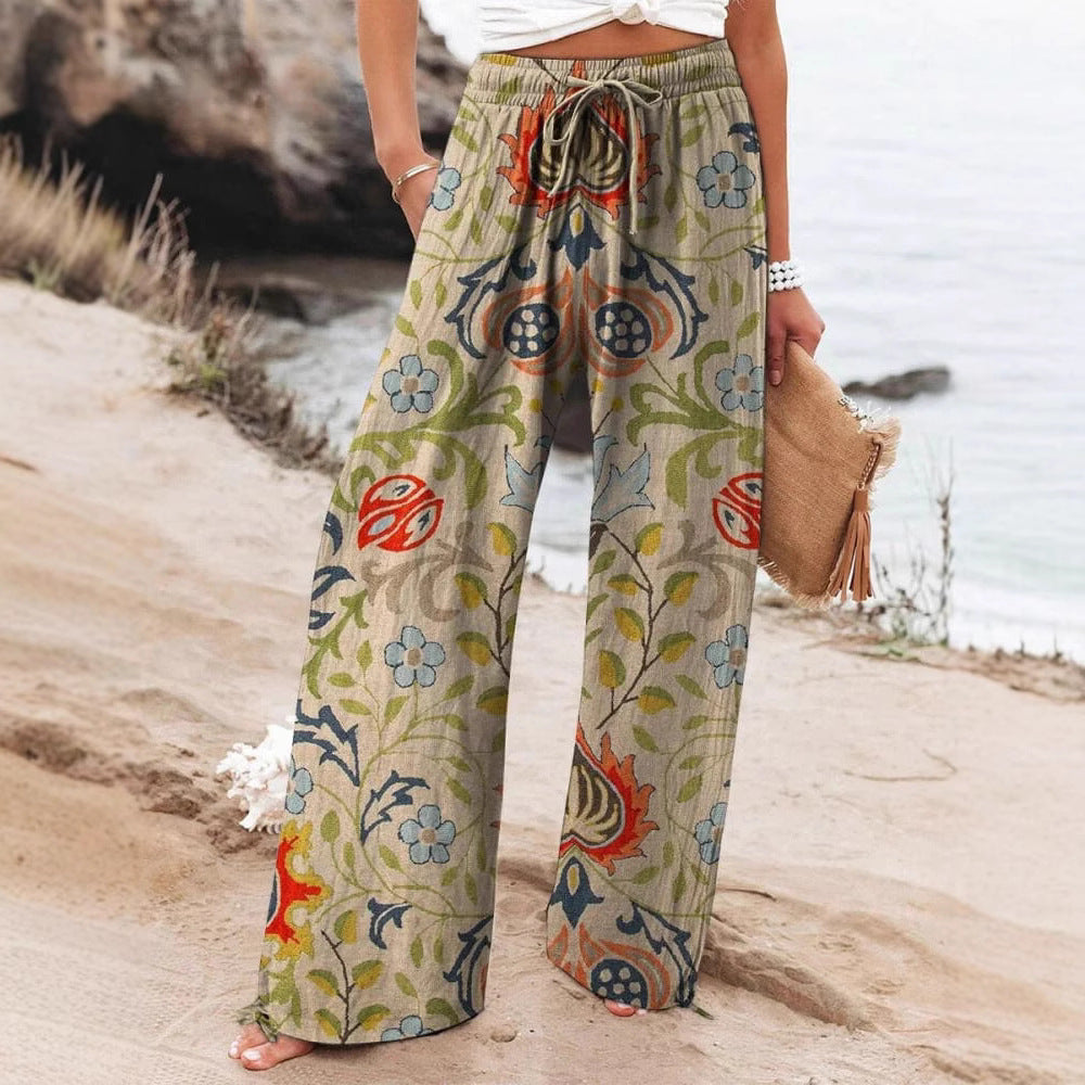Versatile Ethnic Botanical Women's Pants