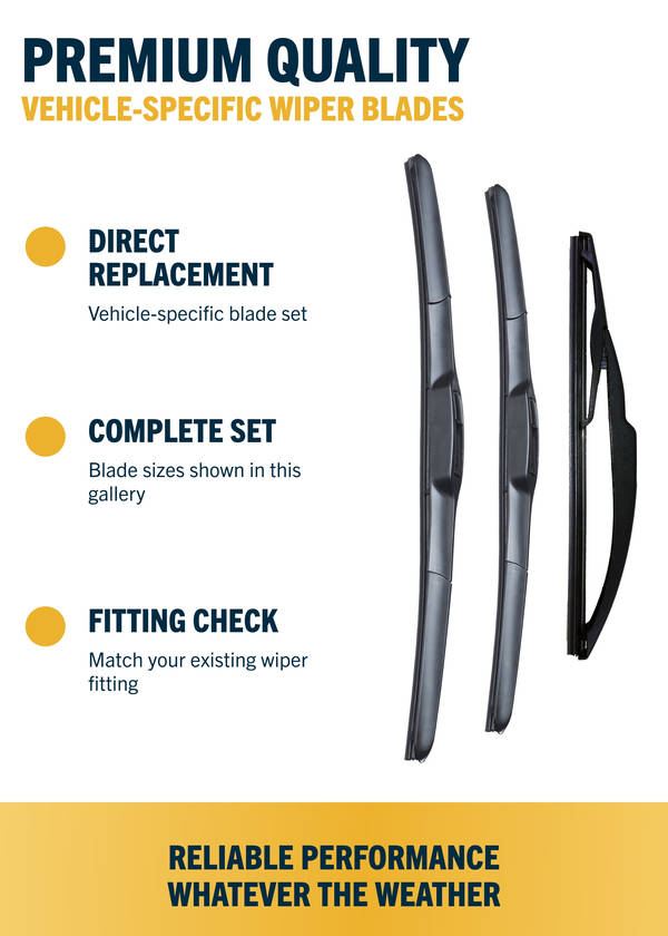 Toyota Auris Hatchback Front & Rear Wiper Blades | Nov 2012-Nov 2019