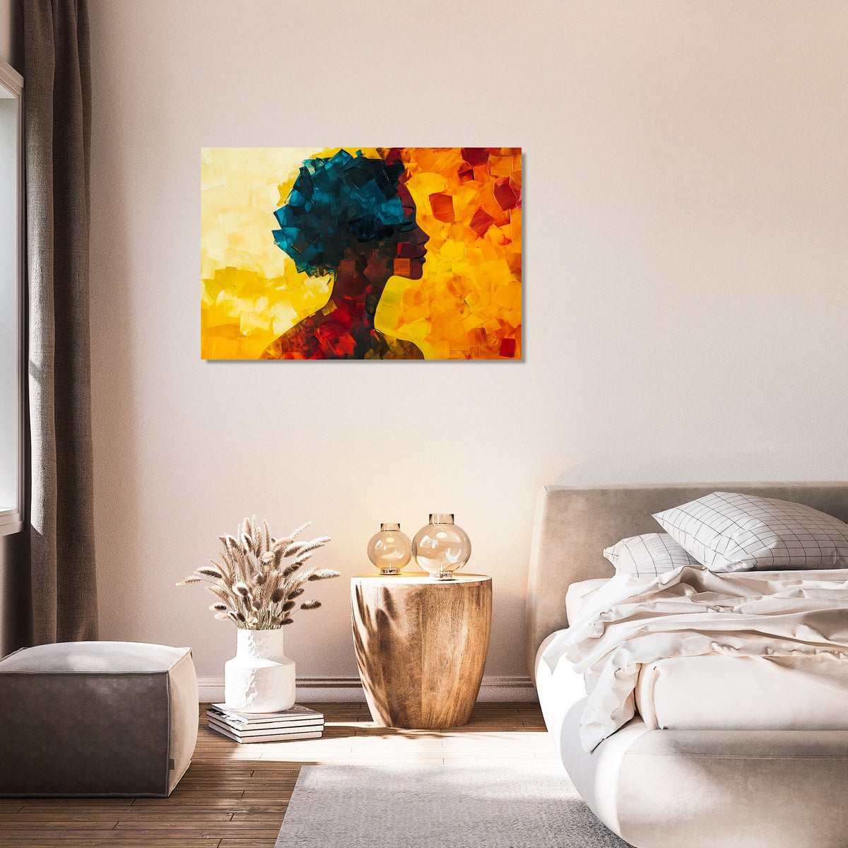 Geometric Silhouette Canvas