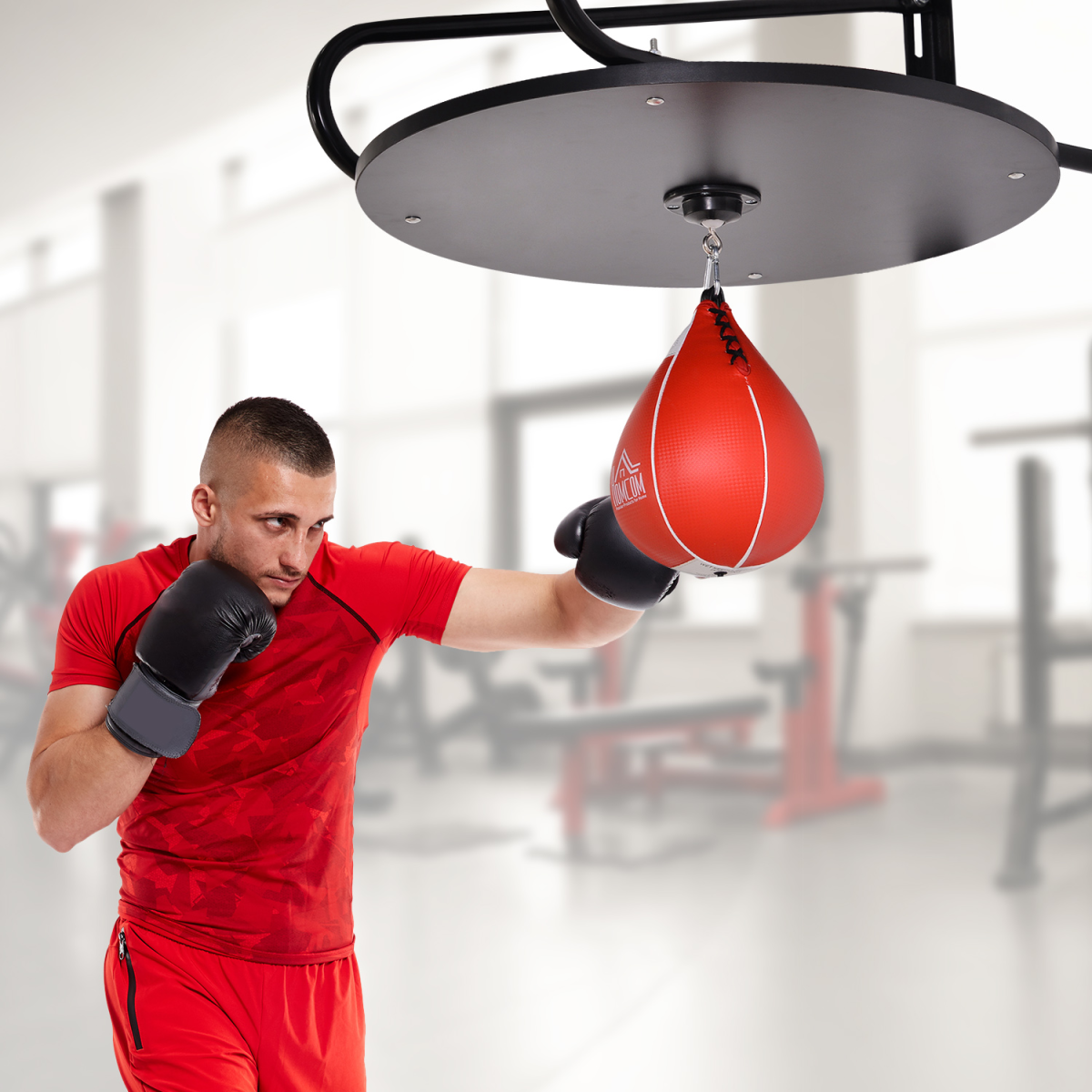 Speed Bag Platform Kit Wall-mounted Punching Ball Hanging Platform Set HOMCOM