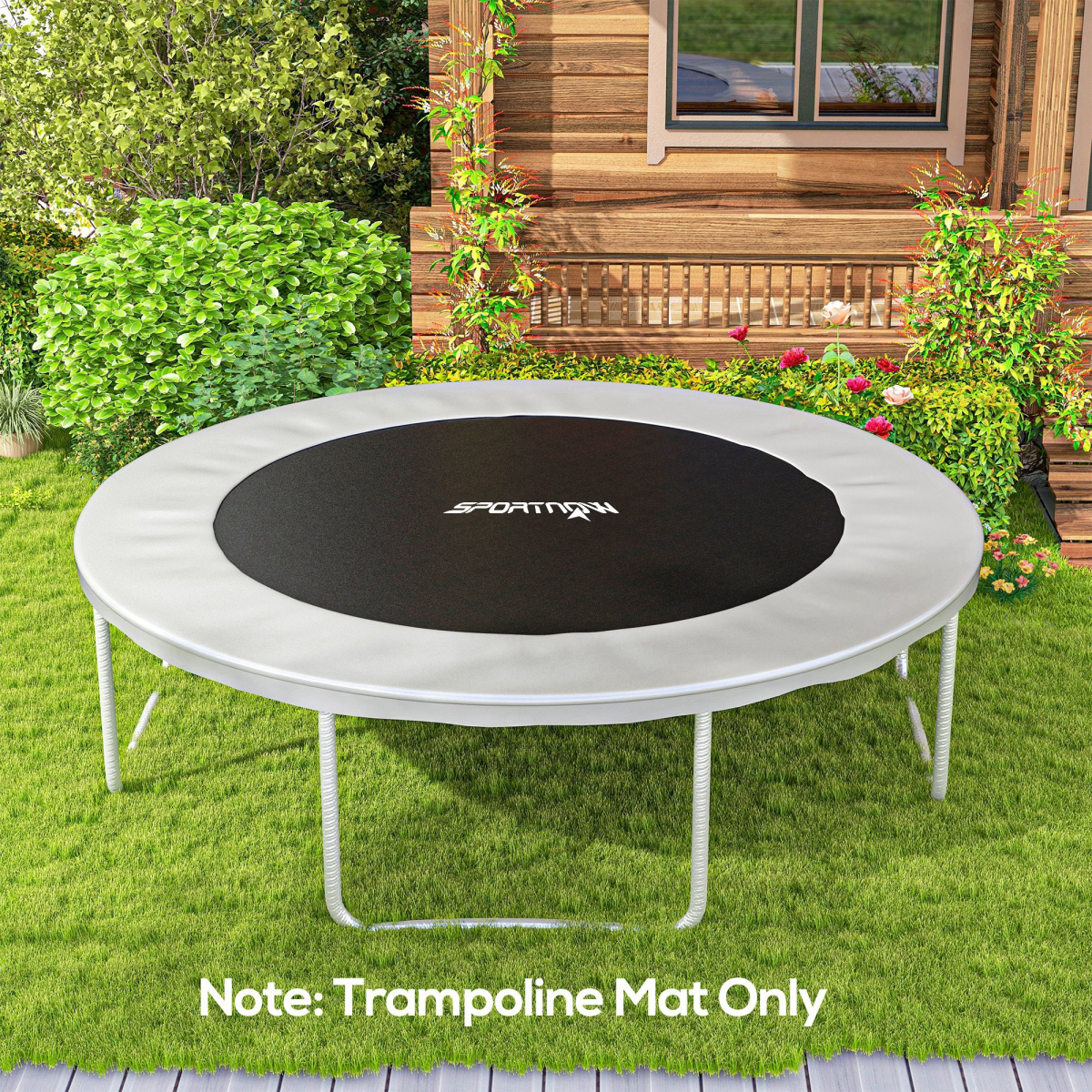 SPORTNOW Trampoline Mat with 54 V-Hooks, for 10ft Trampoline