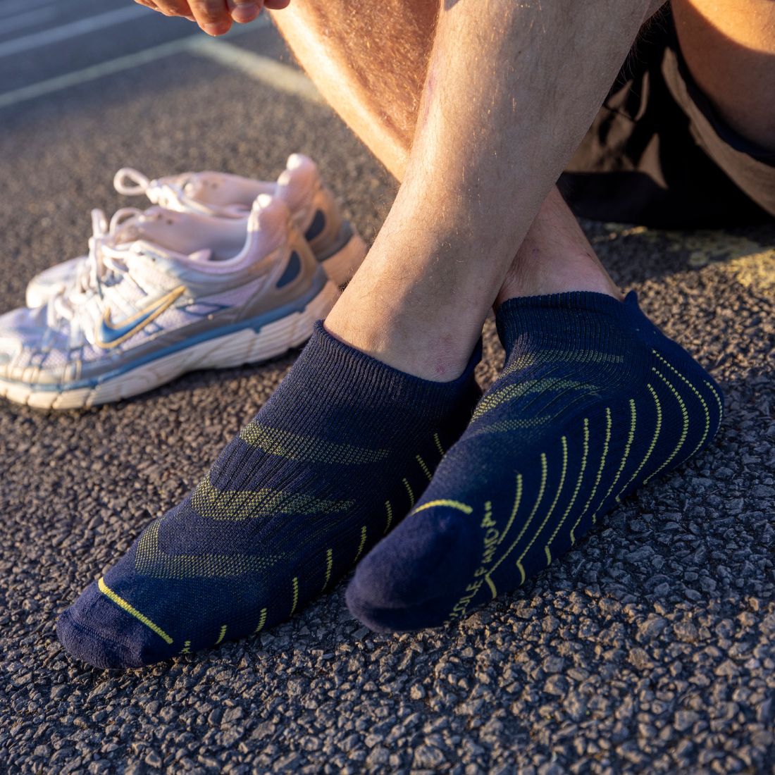 Navy Performance Trainer Socks