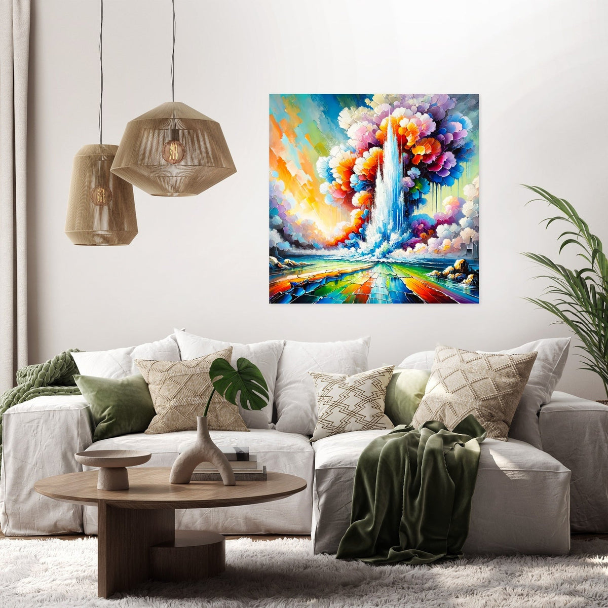 Surreal Geyser Canvas