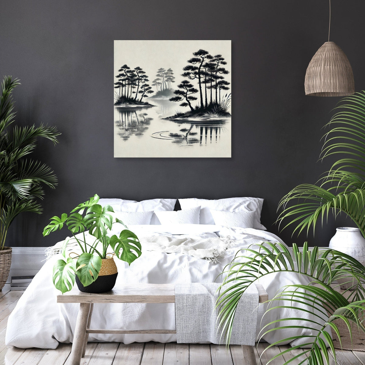 Sumi-e Tranquility Canvas