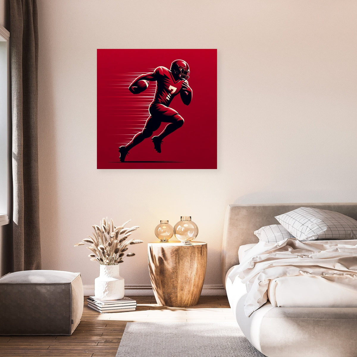 Mersey Red Rush Canvas