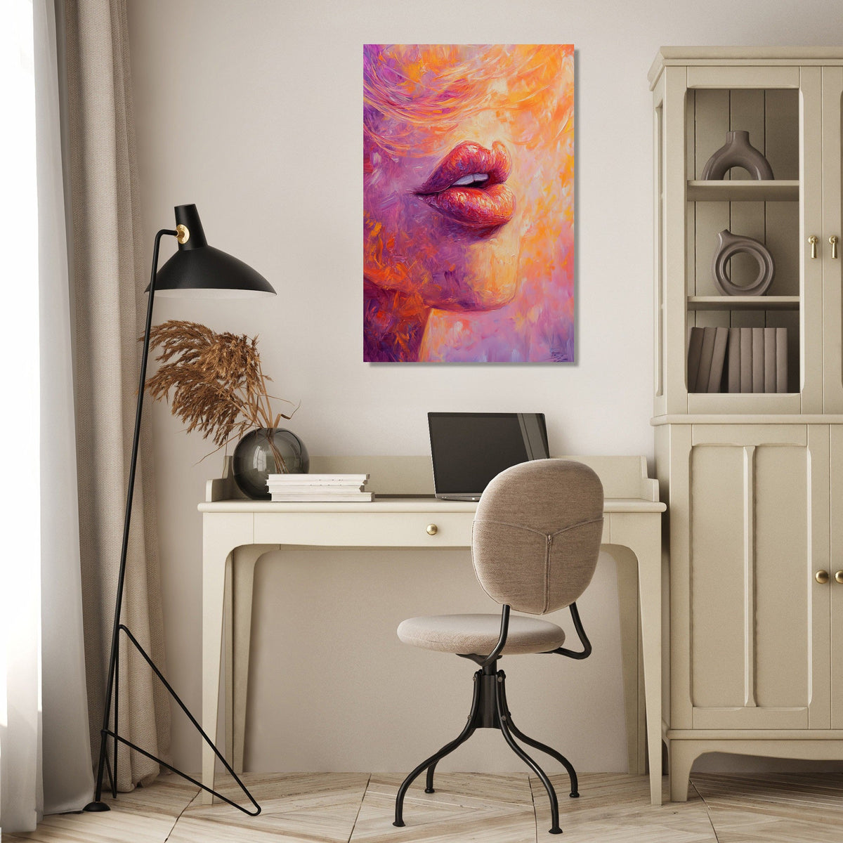 Passionate Lips Canvas