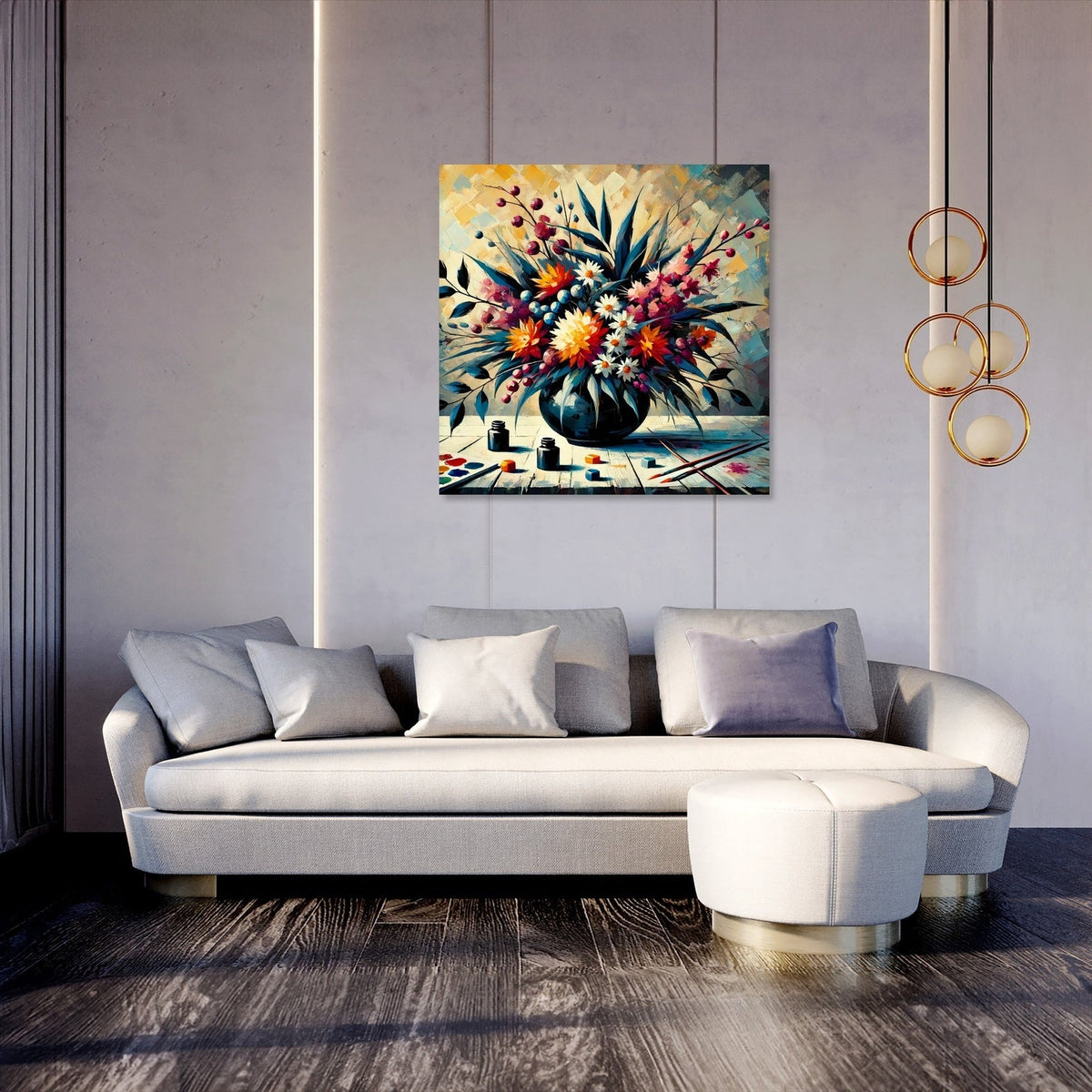 Bold Ikebana Canvas