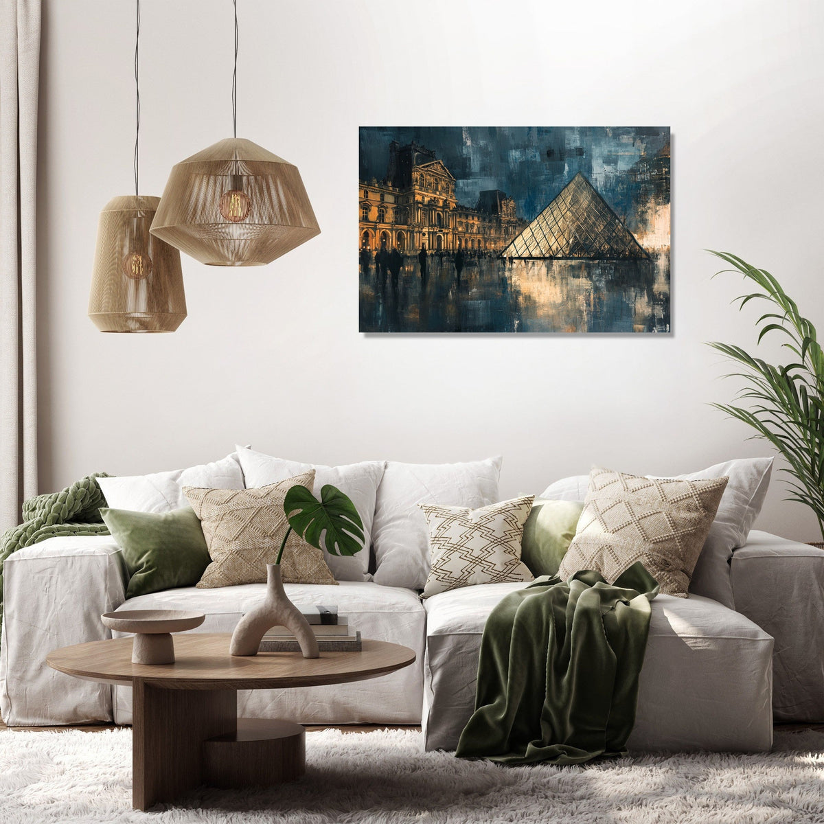 Twilight Whispers Louvre Canvas