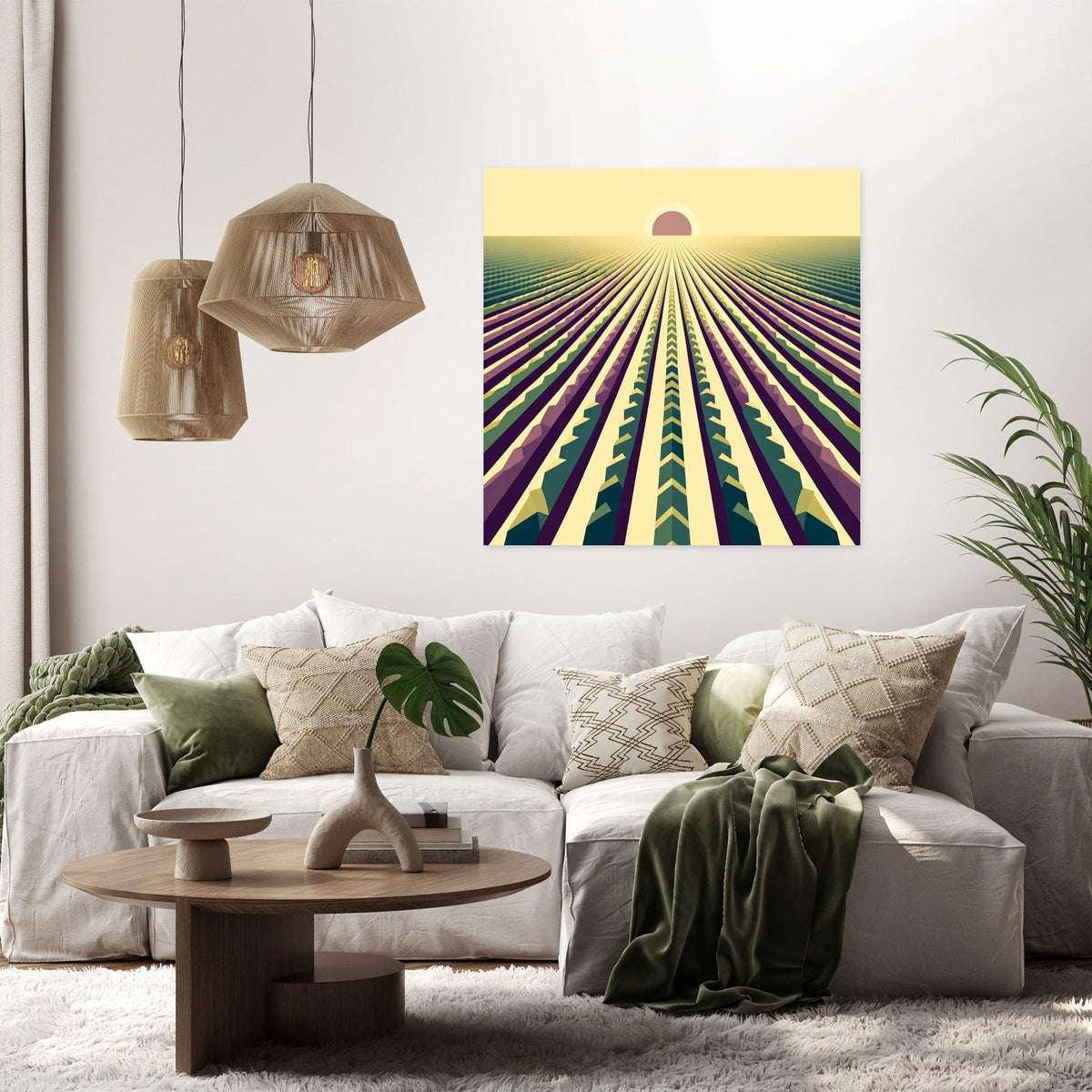 Harvest Geometry Canvas