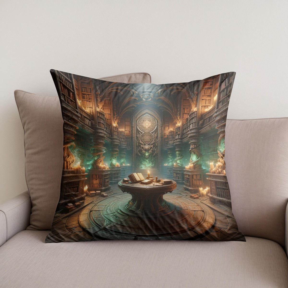 Celestial Radiance Cotton Cushion