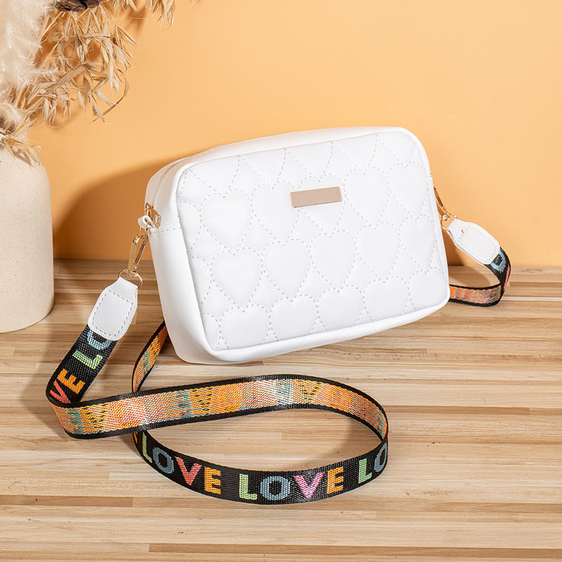 All-matching Casual Heart-shaped Embroidered Bag