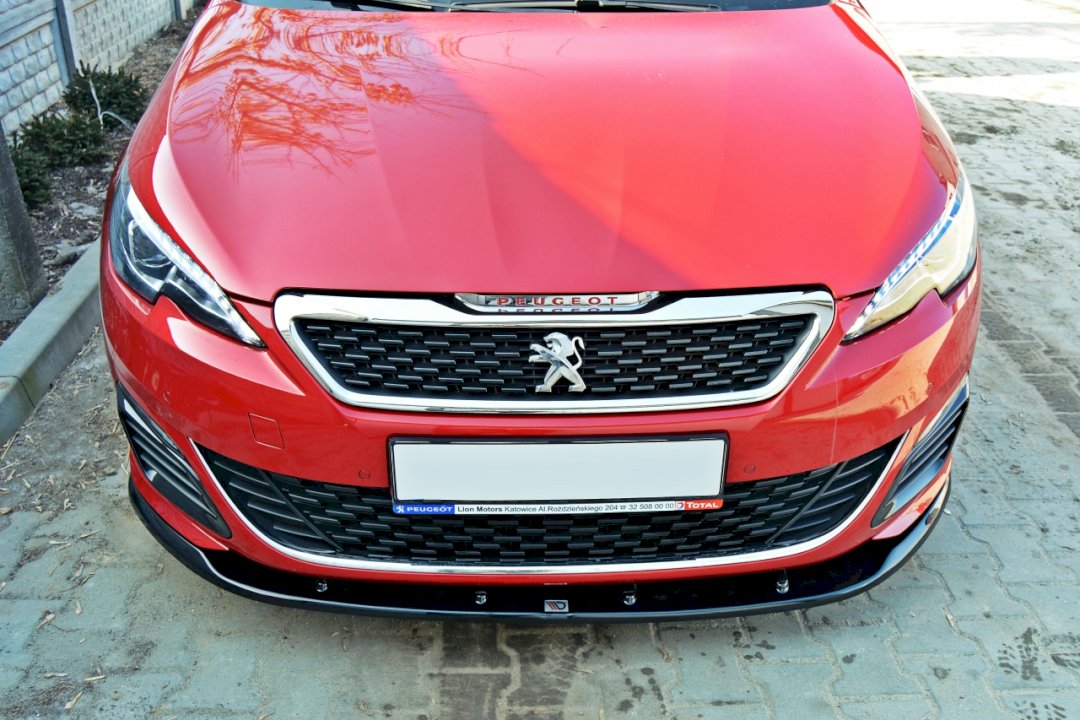 Maxton Design - Aftermarket  FRONT SPLITTER V.2 PEUGEOT 308 II GTI