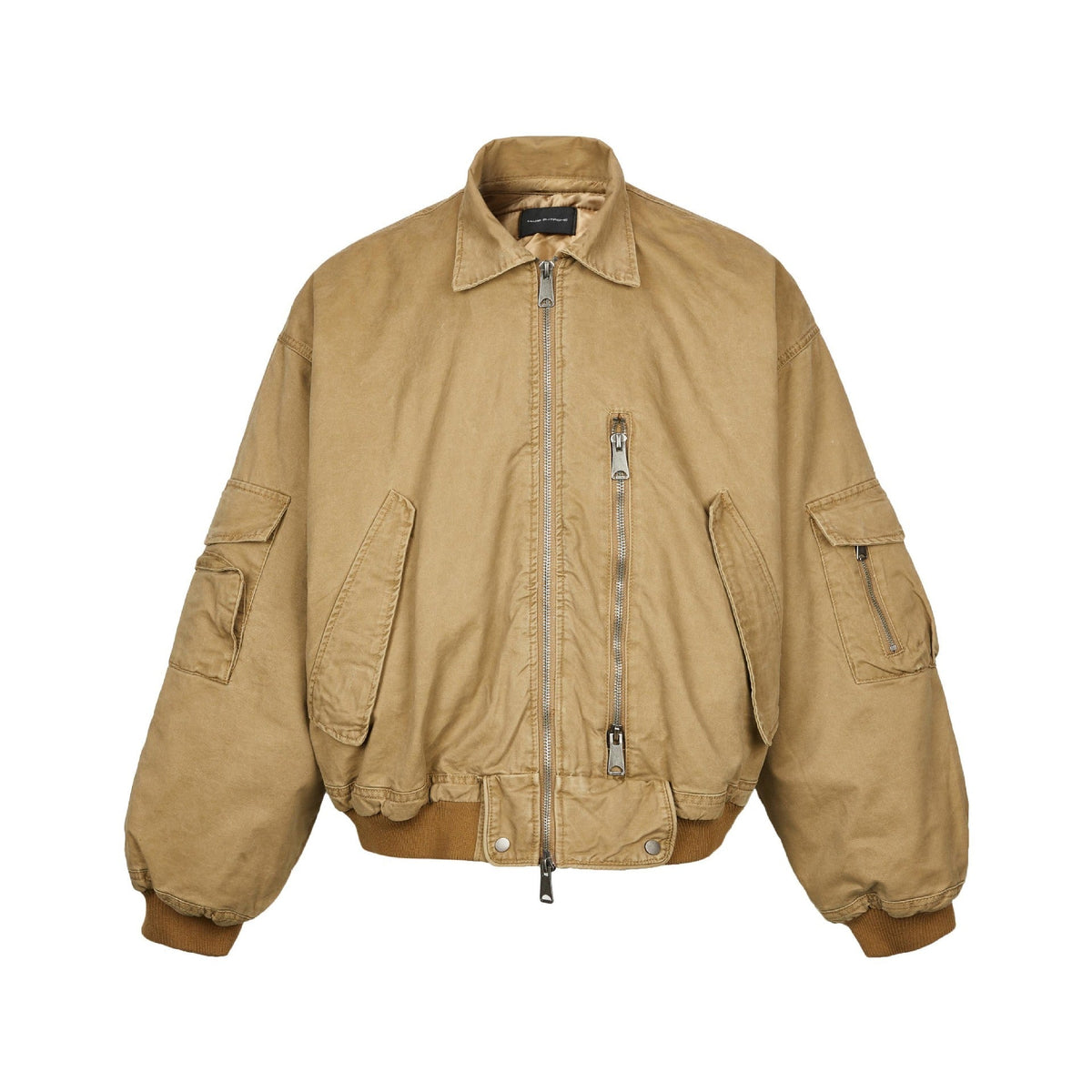 Men’s Cotton-Padded Bomber Jacket – Warm Casual Coat