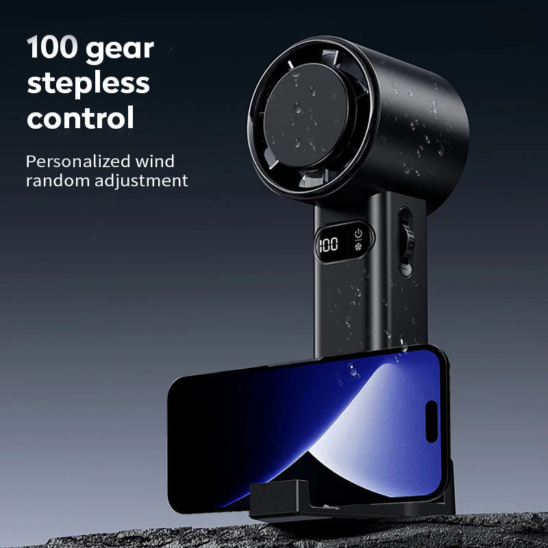 Handheld Turbo Fan - Mini USB Rechargeable Personal Pocket Fan