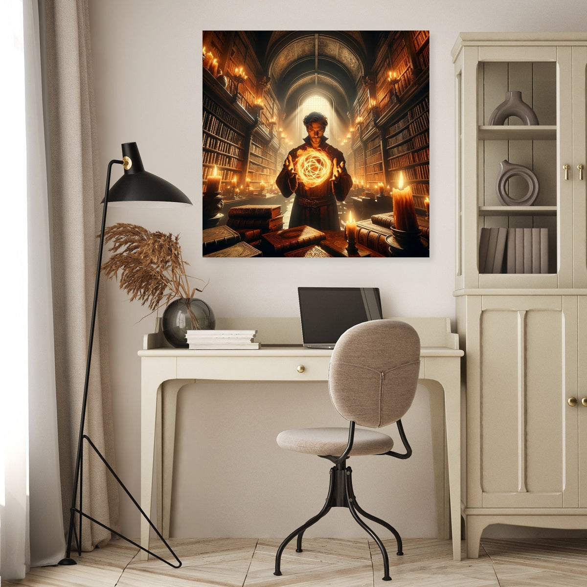 Arcane Fire Mage Canvas